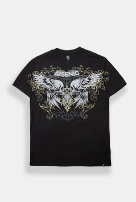 T-shirt imprimé crânes ailés Arsenic