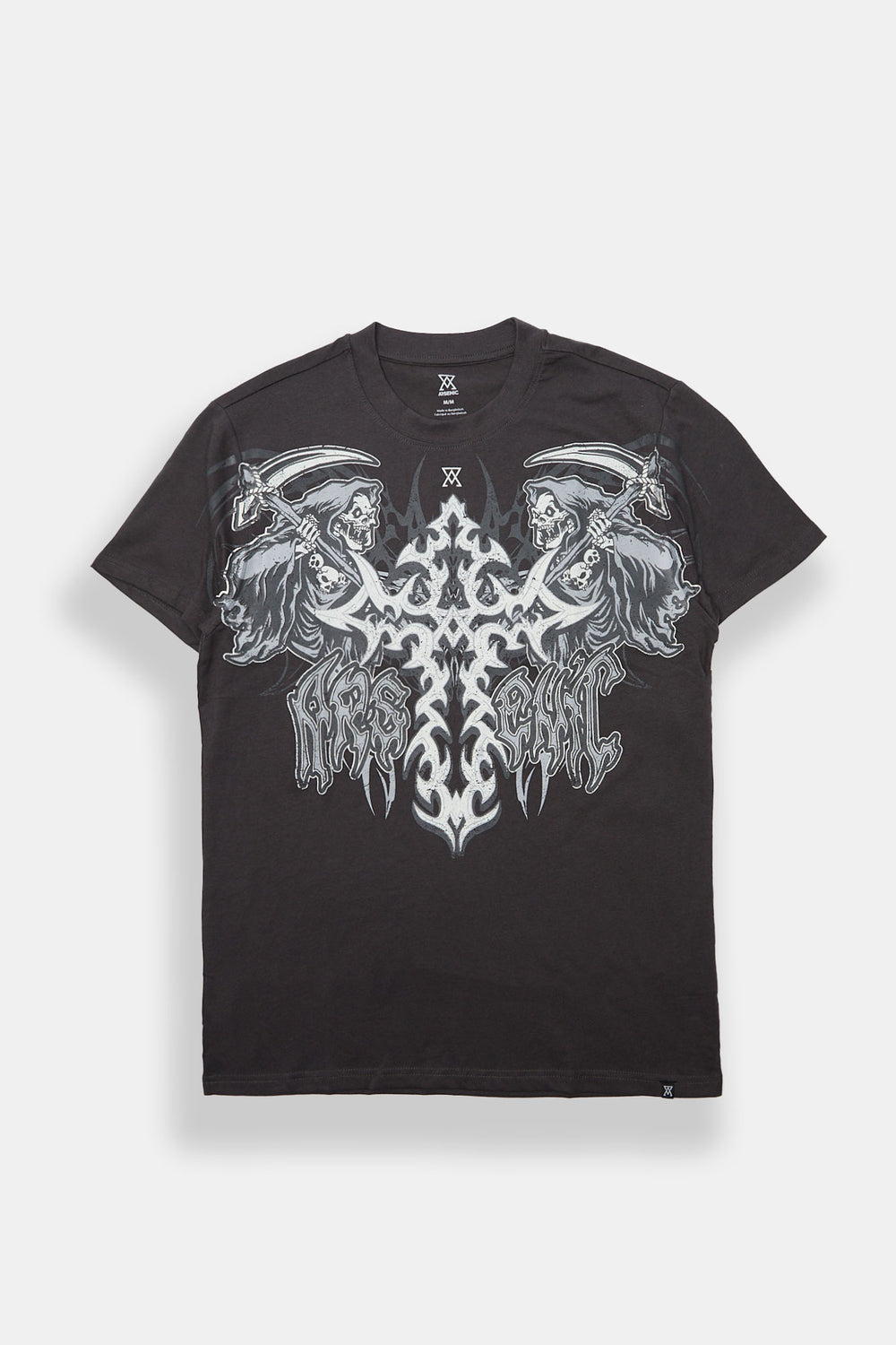 T-shirt imprimé faucheur croix Arsenic T-shirt imprimé faucheur croix Arsenic