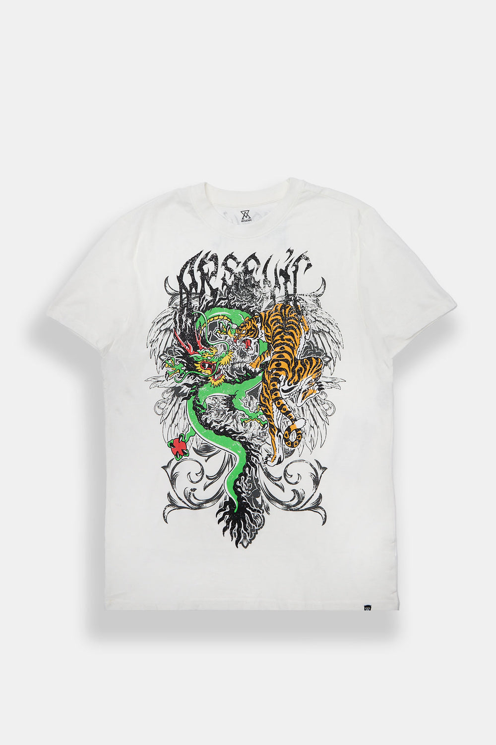 T-shirt imprimé dragon et tigre Arsenic T-shirt imprimé dragon et tigre Arsenic