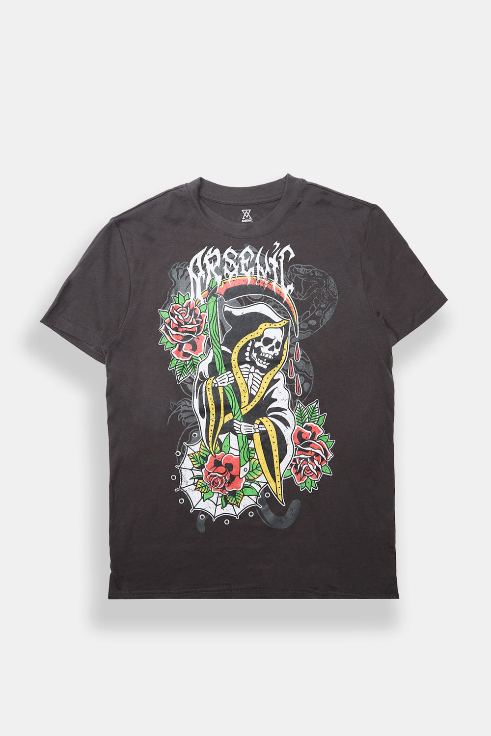 T-shirt imprimé faucheur tatouage Arsenic T-shirt imprimé faucheur tatouage Arsenic
