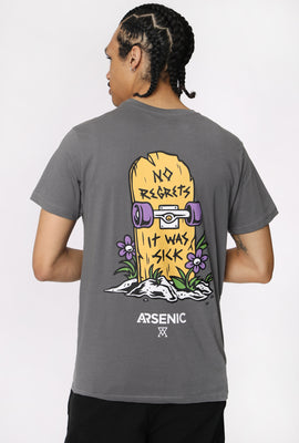 T-Shirt Imprimé No Regrets Arsenic Homme