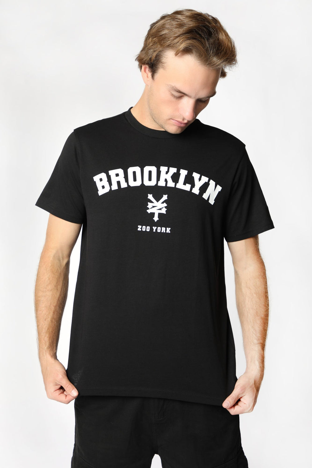 T-Shirt Imprimé Logo Brooklyn Zoo York Homme Noir