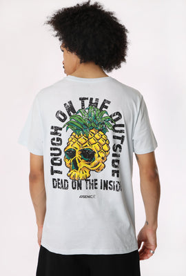 Arsenic Mens Pineapple Skull T-Shirt