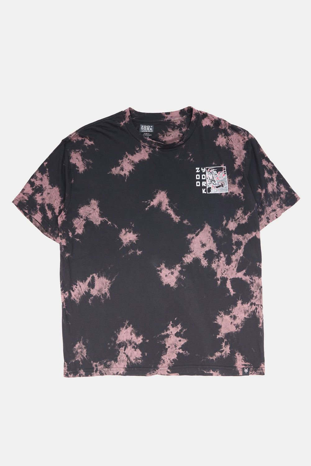 T-shirt tie-dye imprimé dragon Zoo York Homme T-shirt tie-dye imprimé dragon Zoo York Homme