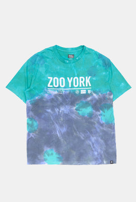 T-shirt tie-dye imprimé logo Zoo York Homme