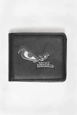 No Fear Faux Leather Logo Wallet