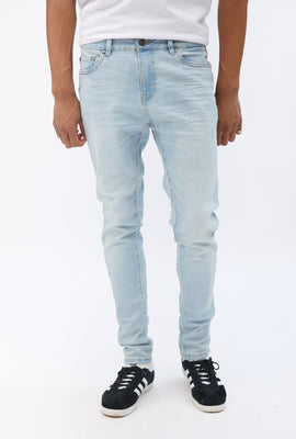 Jean filiforme délavé léger West49 homme