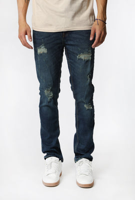 West49 Mens Distressed Slim Jeans