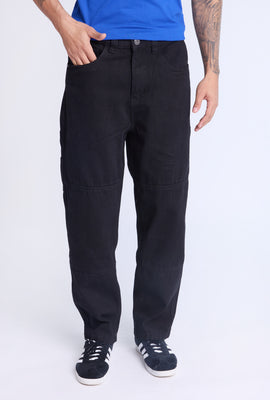 West49 Mens Black Carpenter Jeans