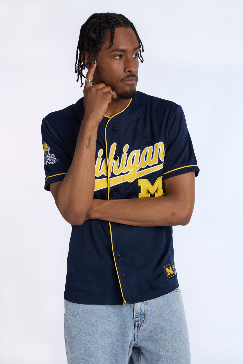 Maillot en maille Michigan Wolverines homme Maillot en maille Michigan Wolverines homme