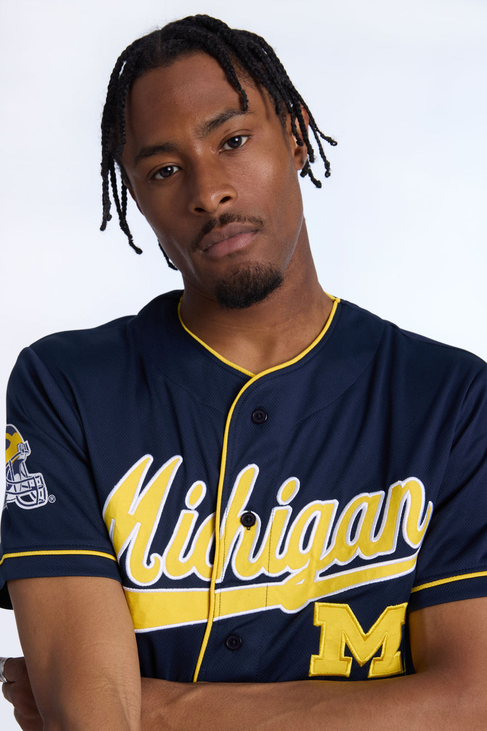 Maillot en maille Michigan Wolverines homme Maillot en maille Michigan Wolverines homme
