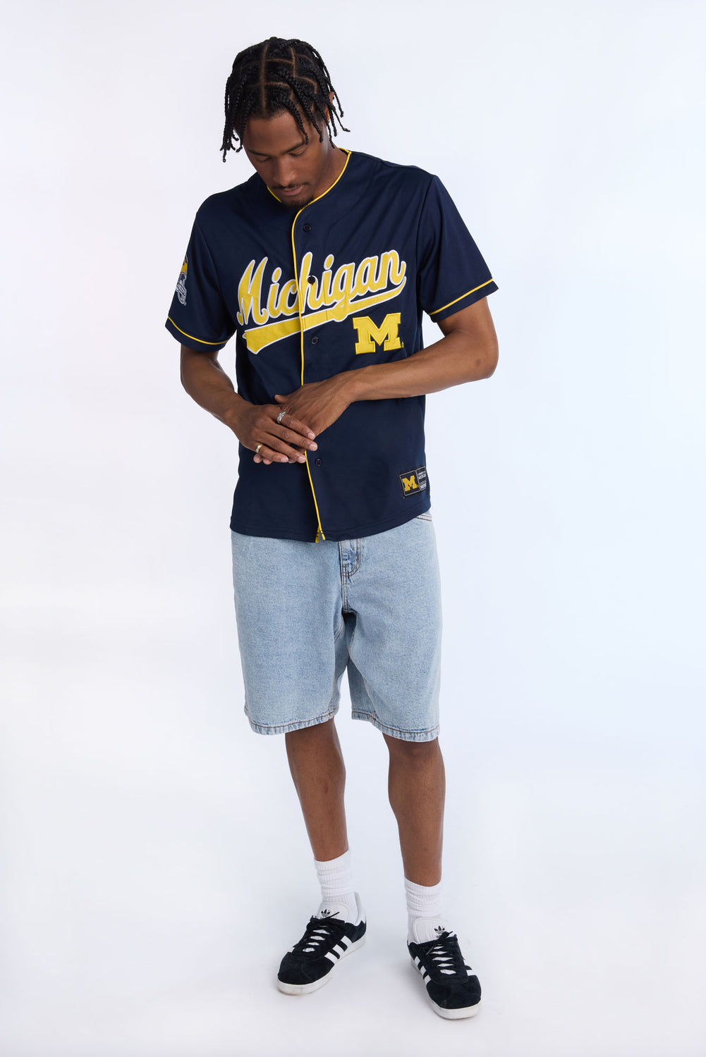 Maillot en maille Michigan Wolverines homme Maillot en maille Michigan Wolverines homme