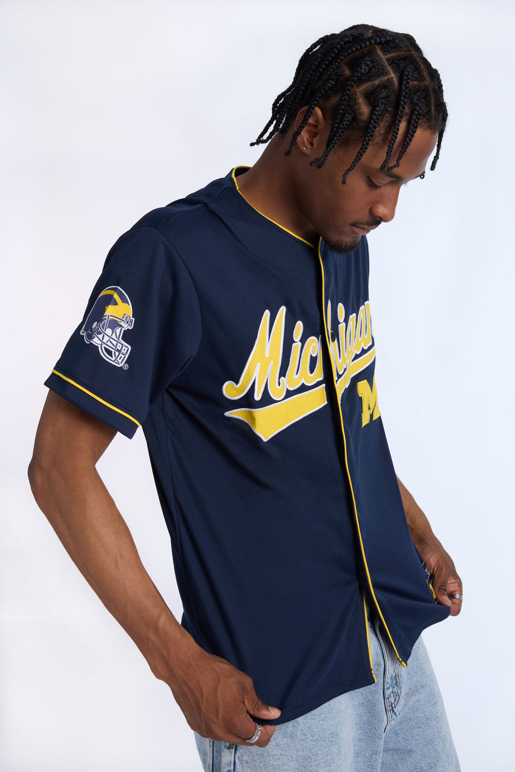 Maillot en maille Michigan Wolverines homme Maillot en maille Michigan Wolverines homme