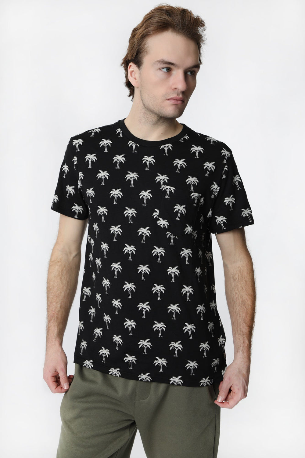 Arsenic Mens Palm Skull Pocket T-Shirt Arsenic Mens Palm Skull Pocket T-Shirt