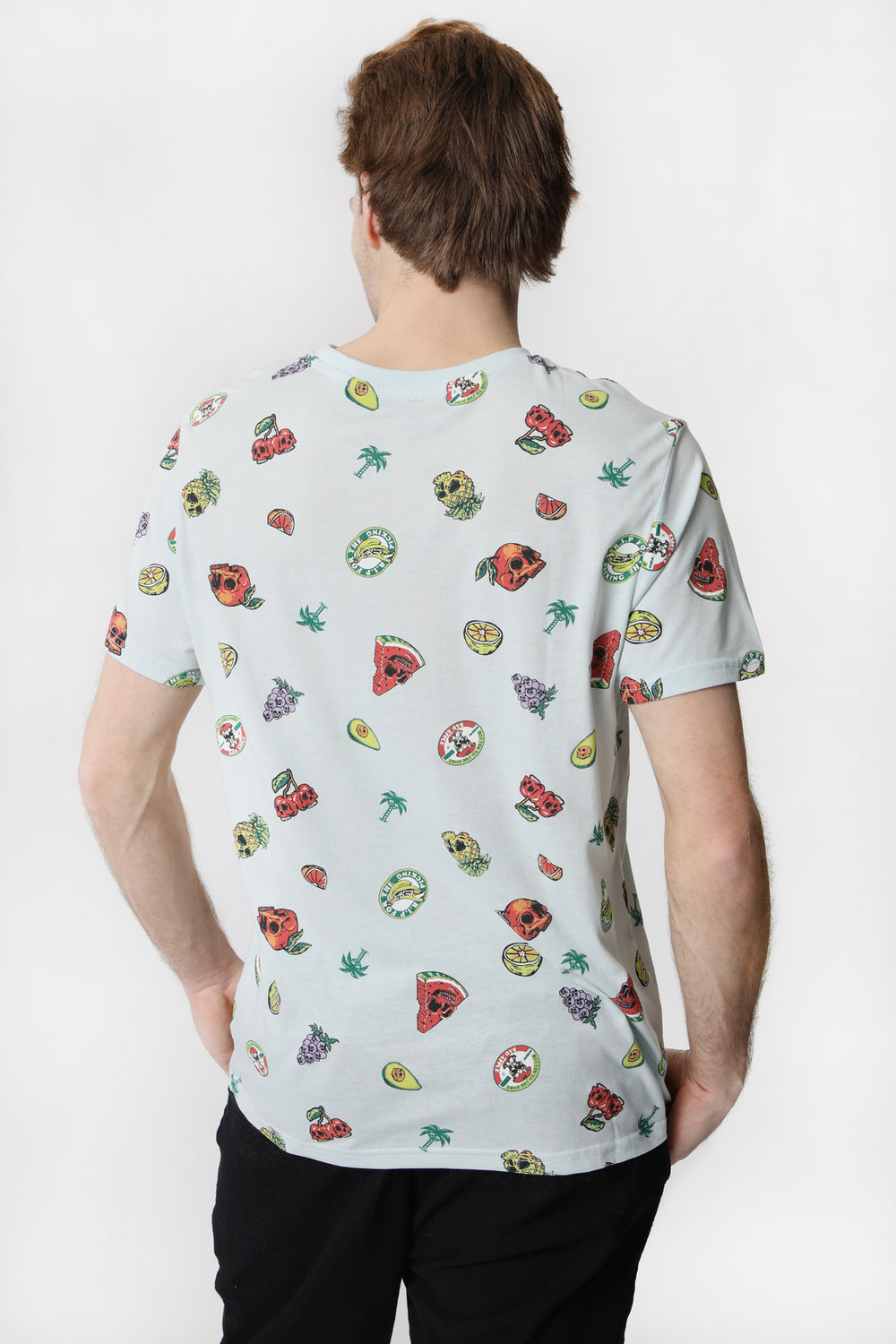 T-Shirt Motif Fruits et Crânes Arsenic Homme T-Shirt Motif Fruits et Crânes Arsenic Homme