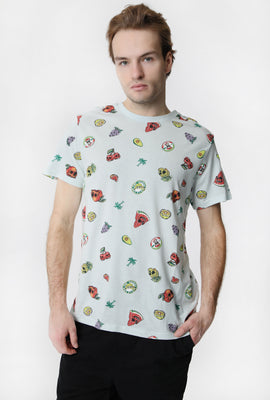 Arsenic Mens Skull Fruit T-Shirt