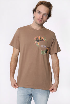 T-Shirt Avec Poche Imprimé Floral Zoo York Homme