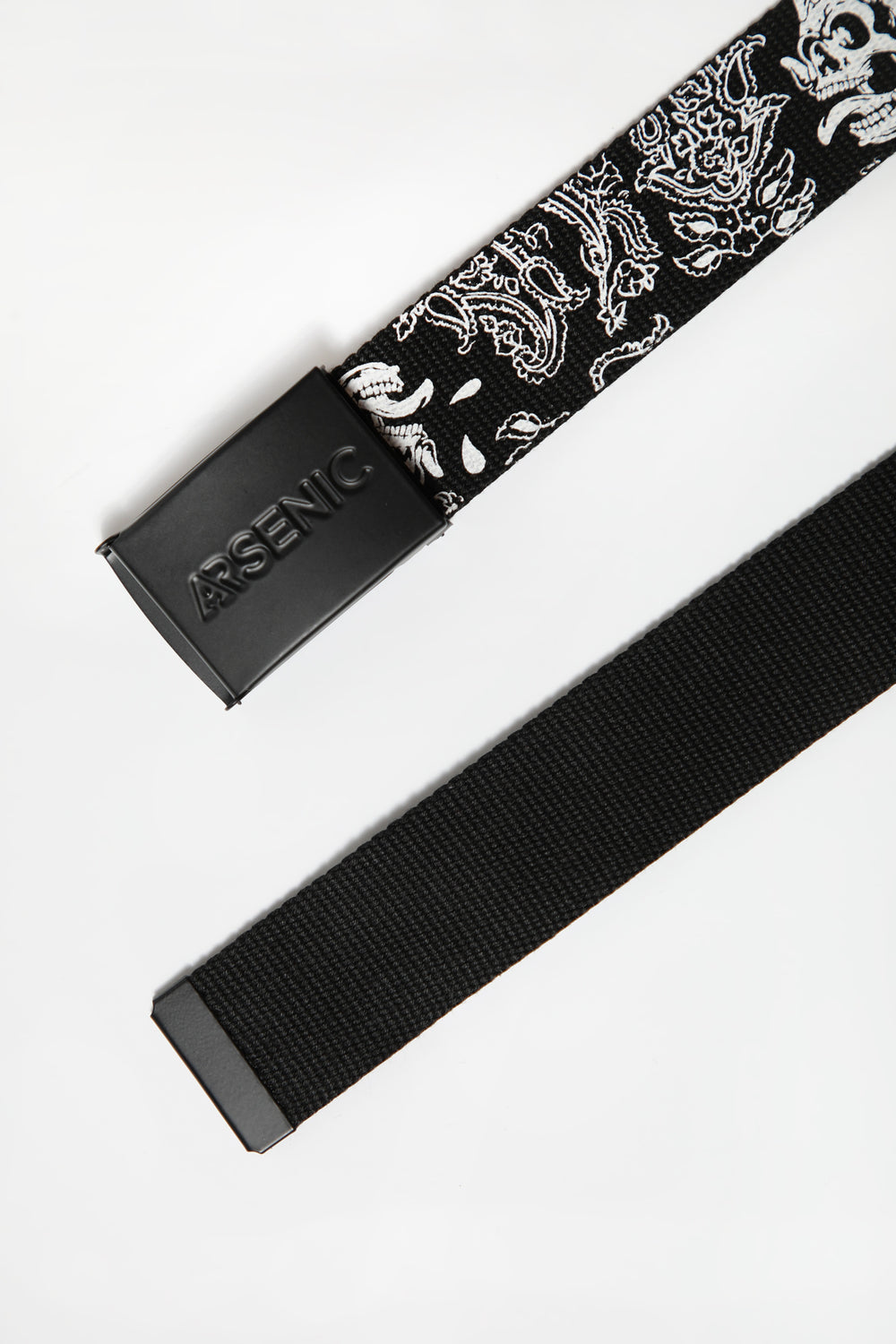 Arsenic Mens Printed Web Belt Arsenic Mens Printed Web Belt