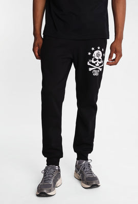 Jogger en molleton imprimé crâne Southpole