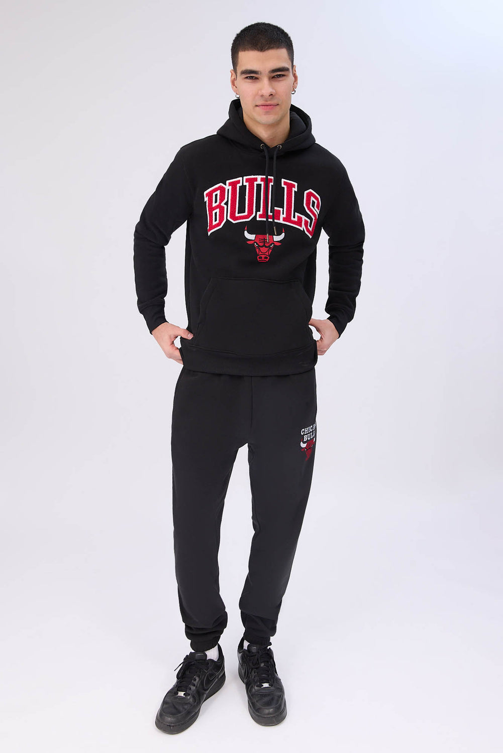 Mens Chicago Bulls Embroidered Logo Sweatpant Mens Chicago Bulls Embroidered Logo Sweatpant