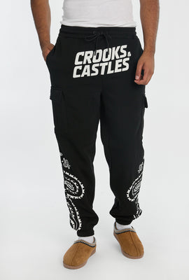 Jogger en molleton cargo imprimé course Crooks & Castles homme