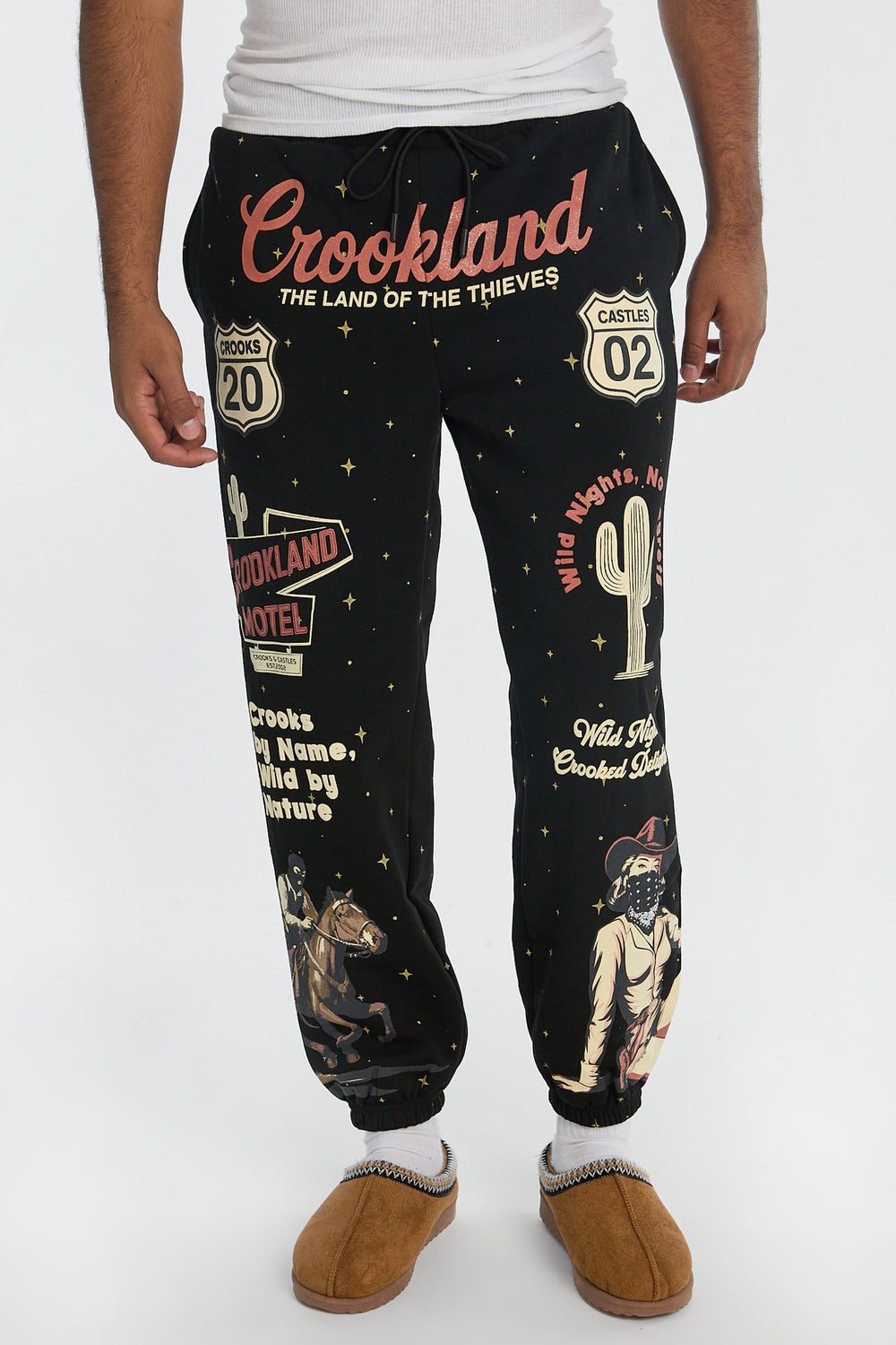 Jogger en molleton imprimé Crookland Crooks & Castles homme Jogger en molleton imprimé Crookland Crooks & Castles homme