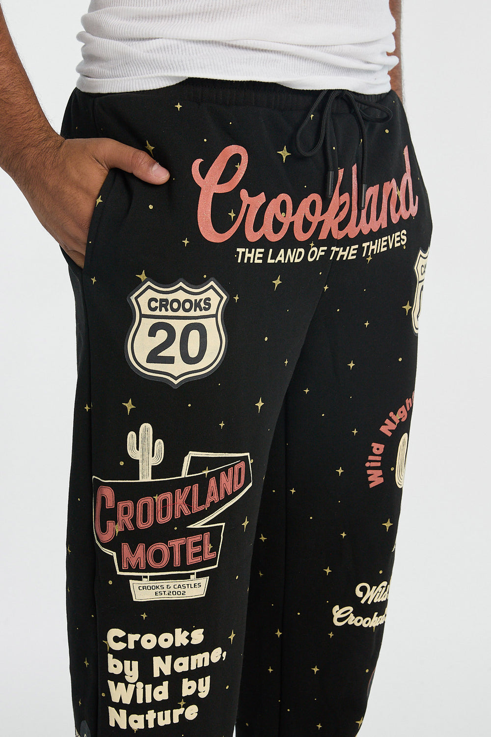 Jogger en molleton imprimé Crookland Crooks & Castles homme Jogger en molleton imprimé Crookland Crooks & Castles homme