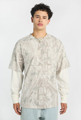 T-shirt à manches longues superposé camouflage Zoo York homme