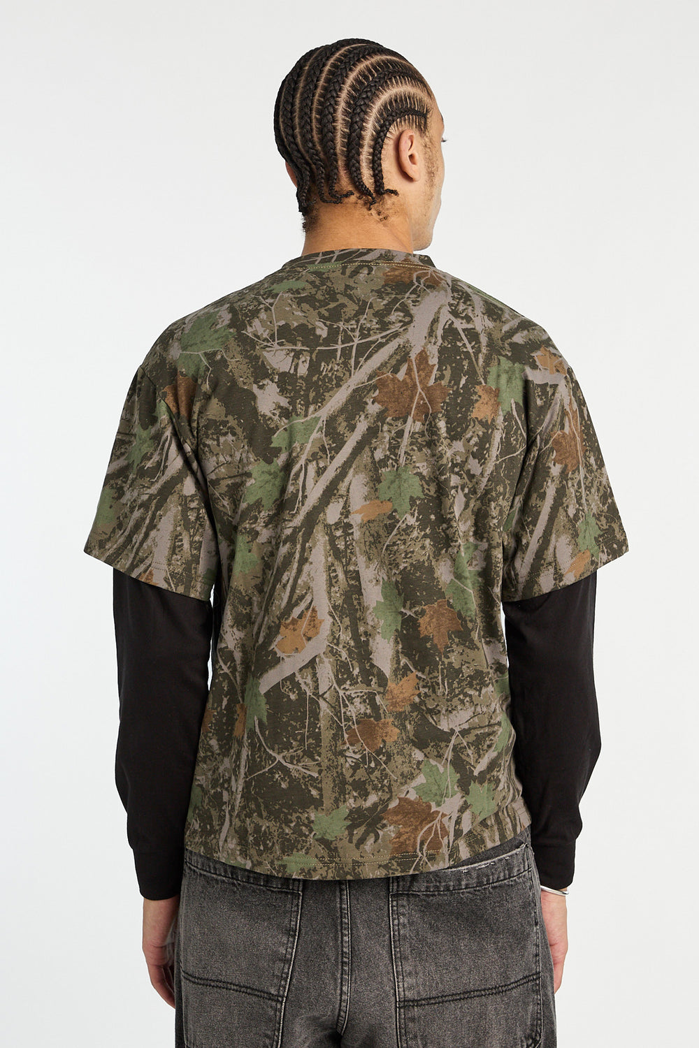 T-shirt à manches longues superposé camouflage Zoo York homme T-shirt à manches longues superposé camouflage Zoo York homme