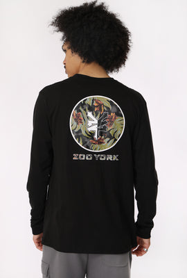 Zoo York Mens Tropical Logo Long Sleeve Top