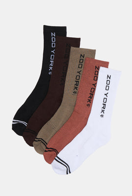 5 paires de chaussettes athlétiques Zoo York homme