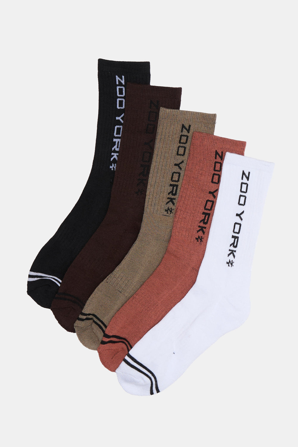 5 paires de chaussettes athlétiques Zoo York homme 5 paires de chaussettes athlétiques Zoo York homme