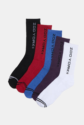 Zoo York Mens 5-Pack Athletic Crew Socks