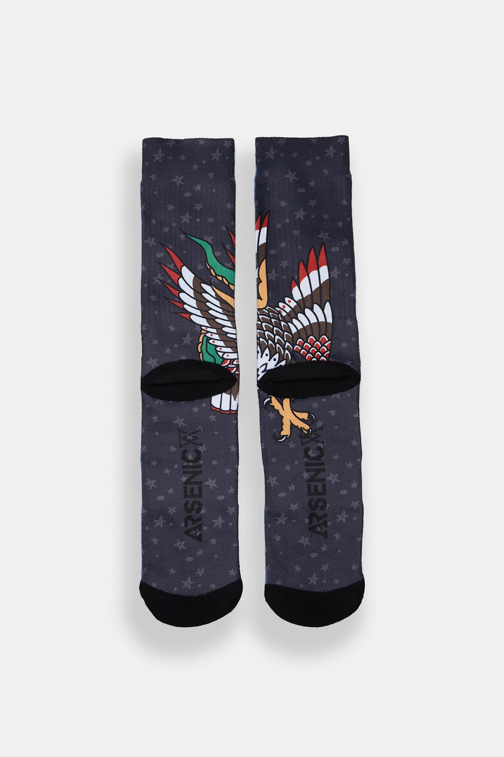 Arsenic Eagle Printed Crew Socks Arsenic Eagle Printed Crew Socks