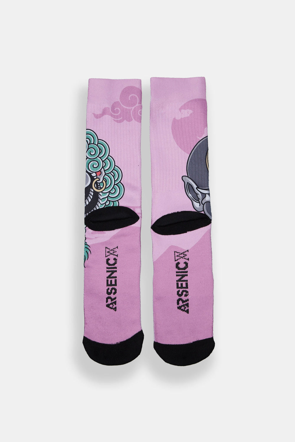 Chaussettes imprimées diable et singe Arsenic Chaussettes imprimées diable et singe Arsenic