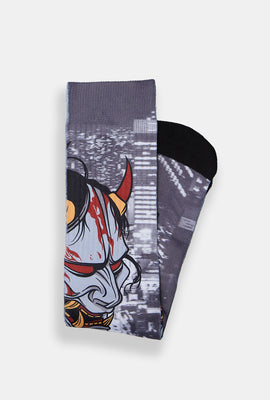 Chaussettes imprimées diable Arsenic