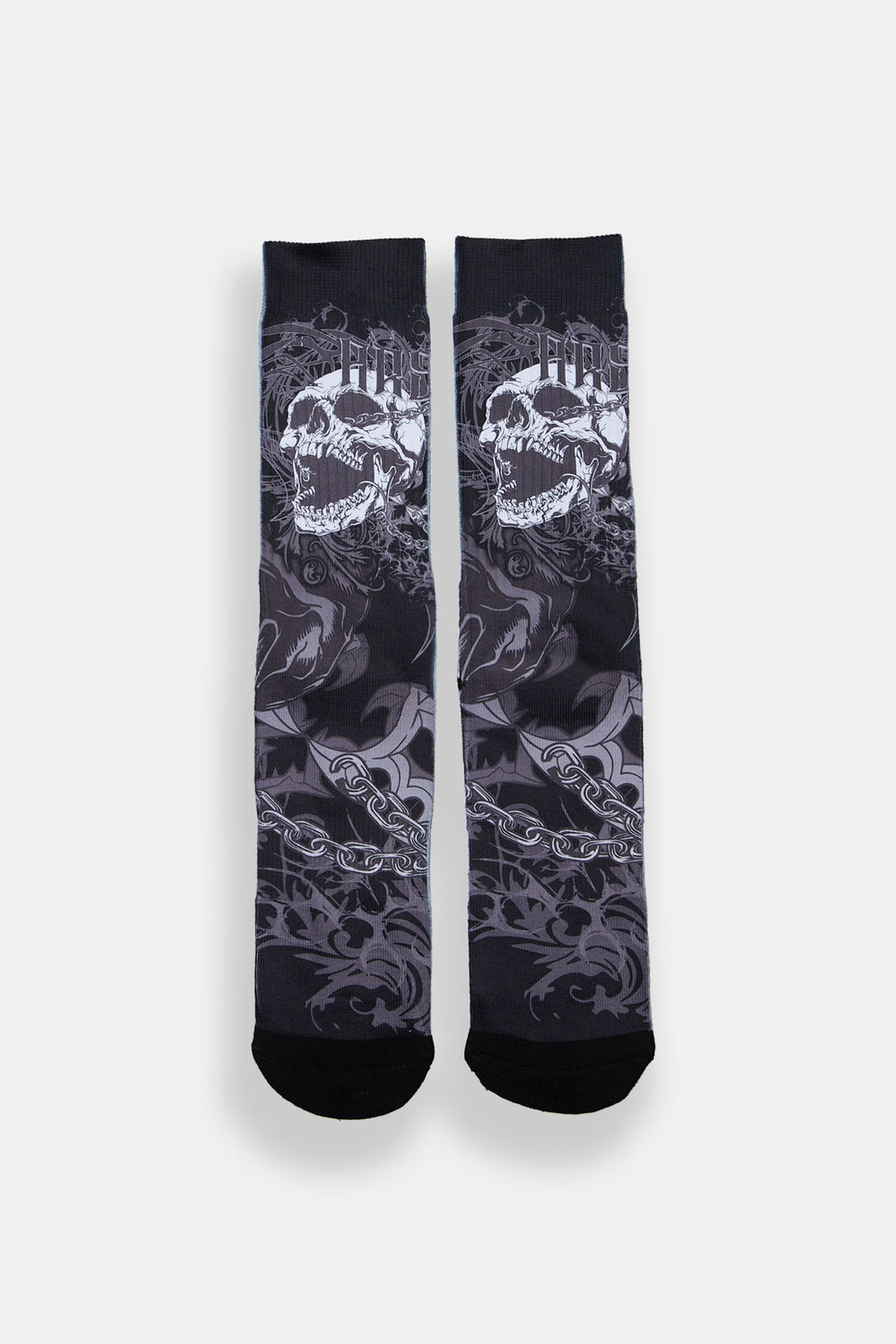 Chaussettes imprimées crâne qui hurle Arsenic Chaussettes imprimées crâne qui hurle Arsenic