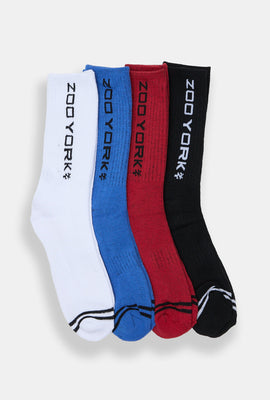 Zoo York 4-Pack Athletic Crew Socks