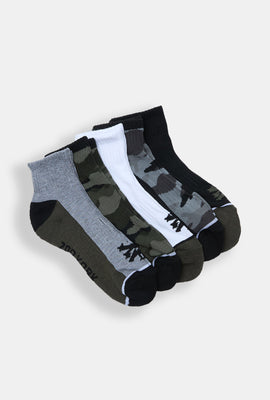 5 paires de chaussettes courtes camouflage Zoo York