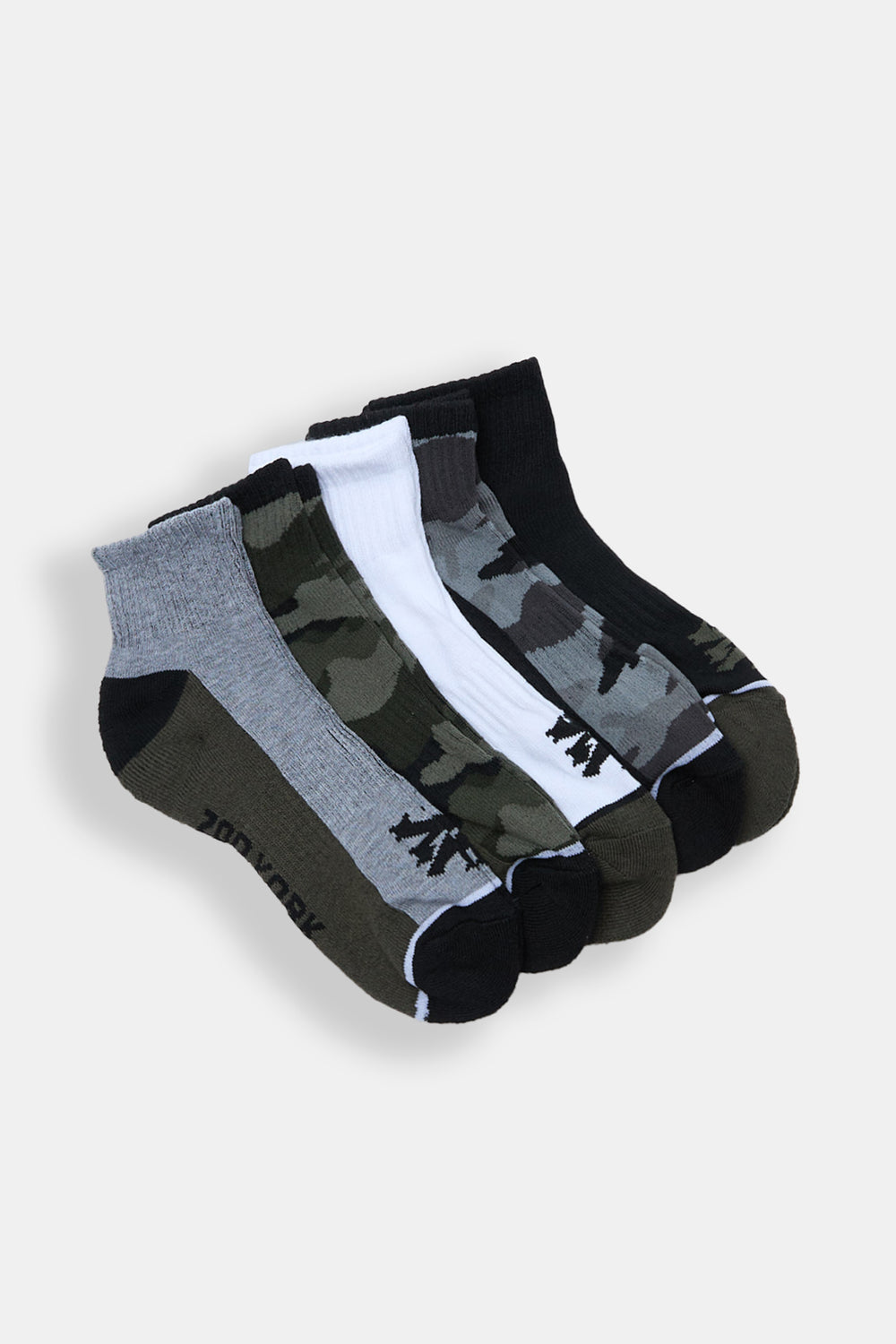 Zoo York 5-Pack Tree Camouflage Quarter Socks Zoo York 5-Pack Tree Camouflage Quarter Socks