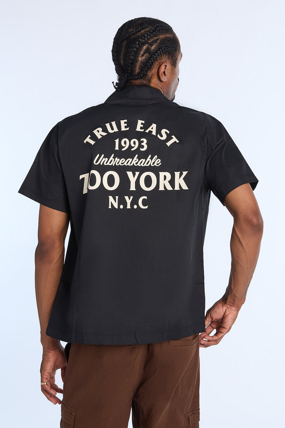 Zoo York Mens True East 1993 Twill Button-Up Zoo York Mens True East 1993 Twill Button-Up