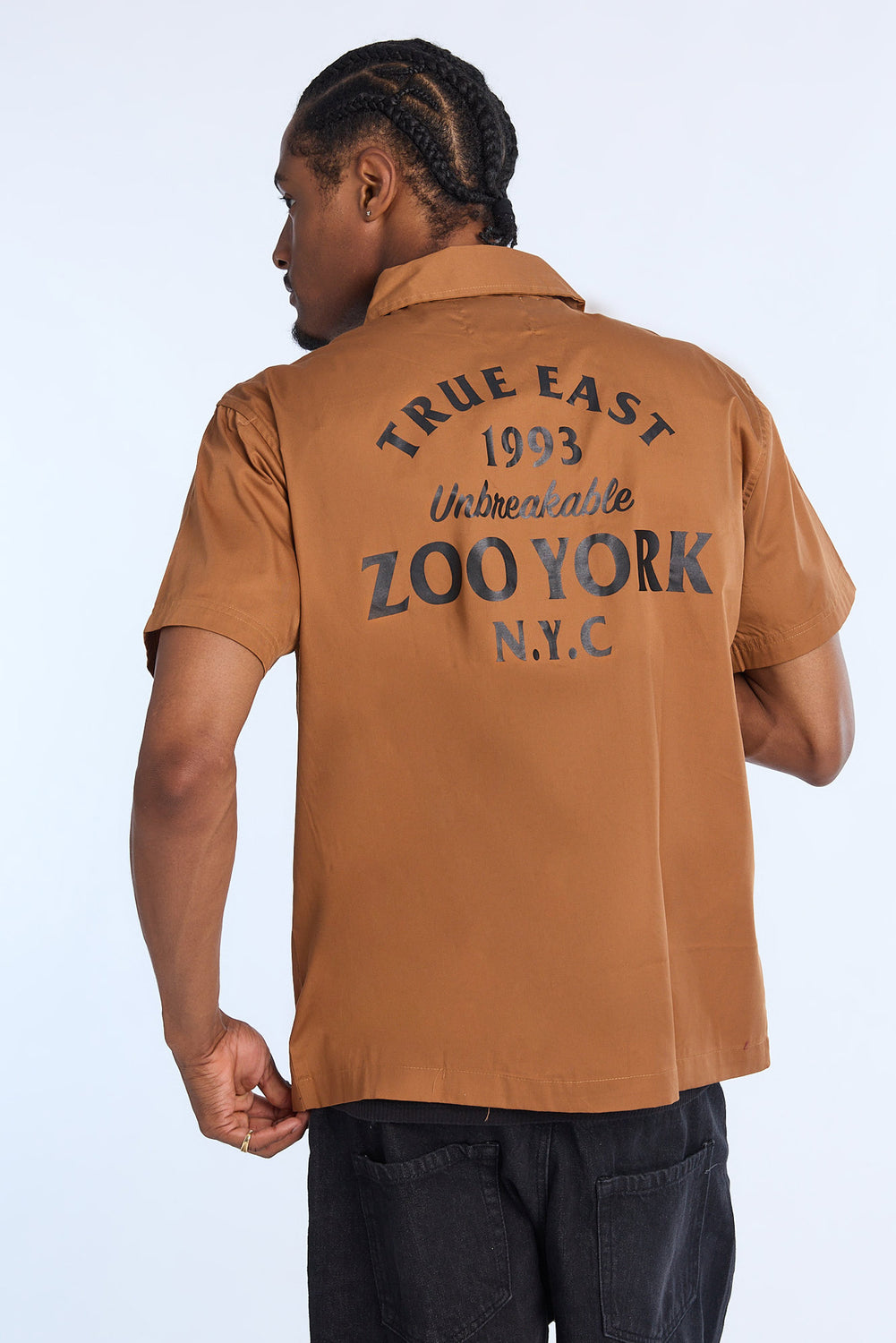 Zoo York Mens True East 1993 Twill Button-Up Zoo York Mens True East 1993 Twill Button-Up