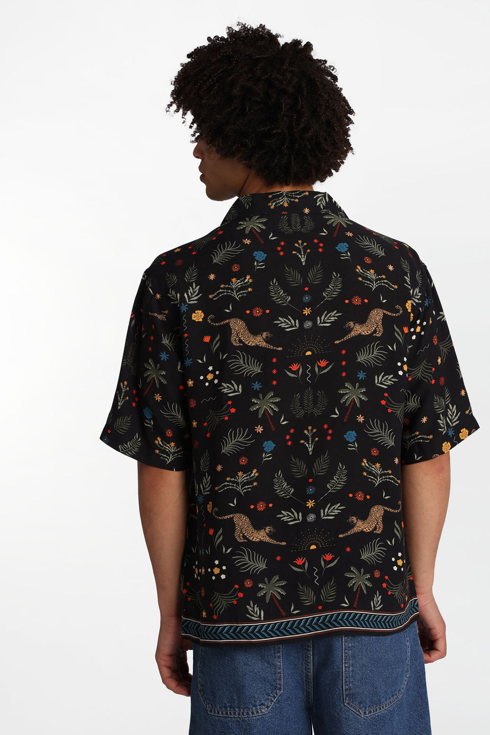 Arsenic Jungle Print Button-Up Shirt Arsenic Jungle Print Button-Up Shirt