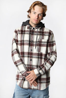 Veste-Chemise à Carreaux Avec Capuche West49 Homme