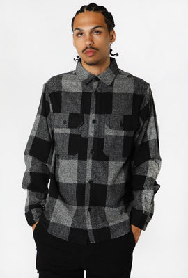 Chemise à Carreaux en Flannelle Homme