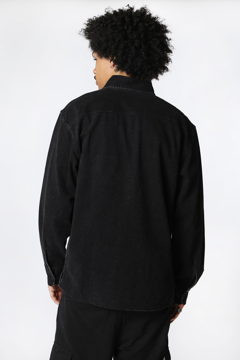 Chemise en Denim Amnesia Homme Noir