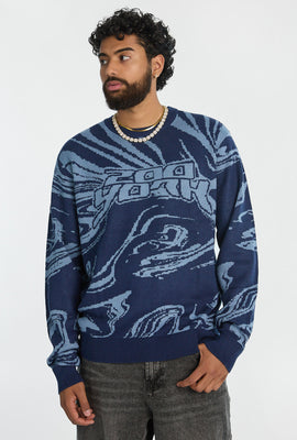 Zoo York Mens Marble Crewneck Sweater