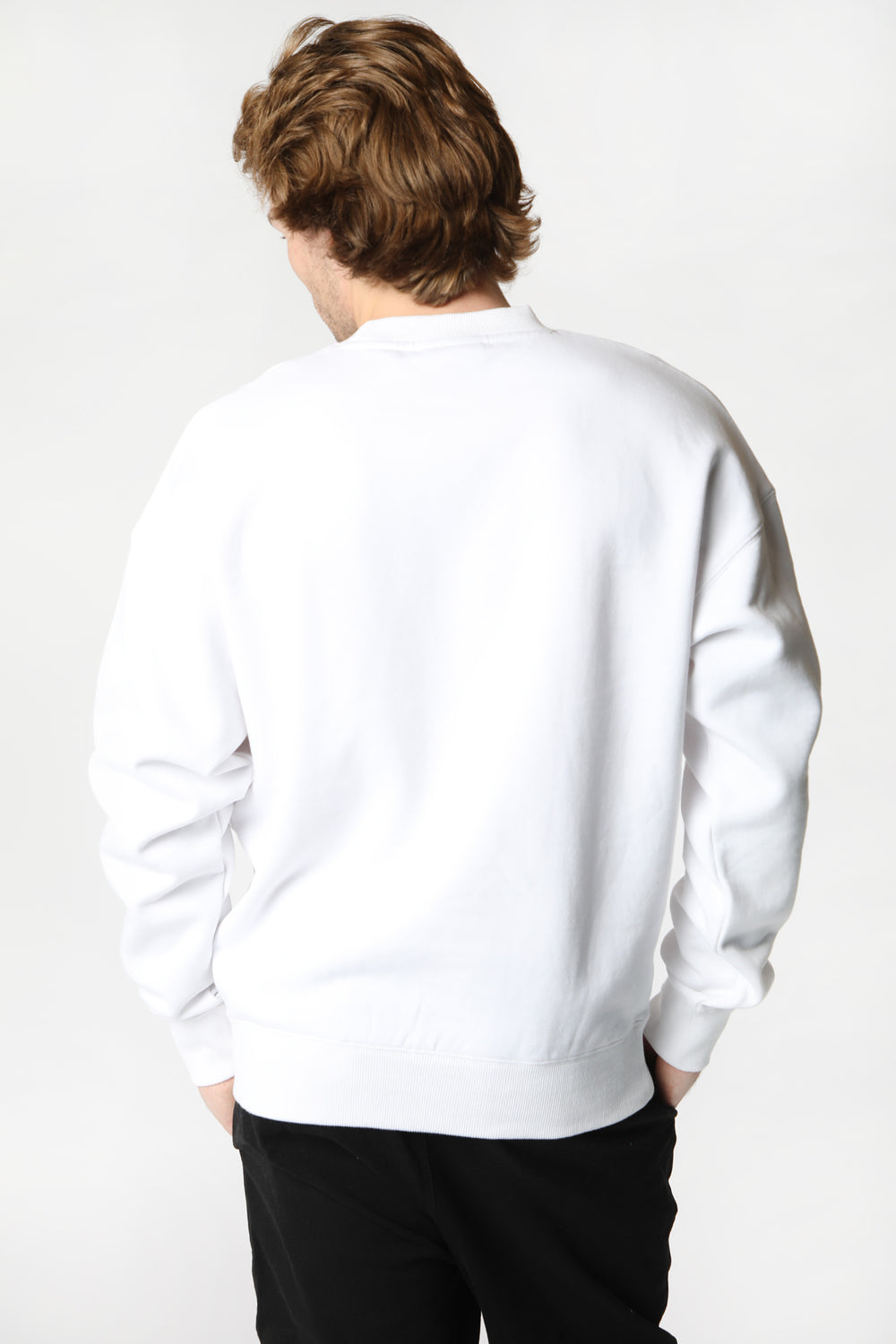 No Fear Mens Logo Crew Sweatshirt White