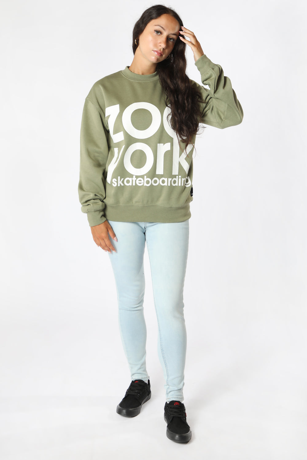 Zoo York Unisex Logo Sweatshirt Sage