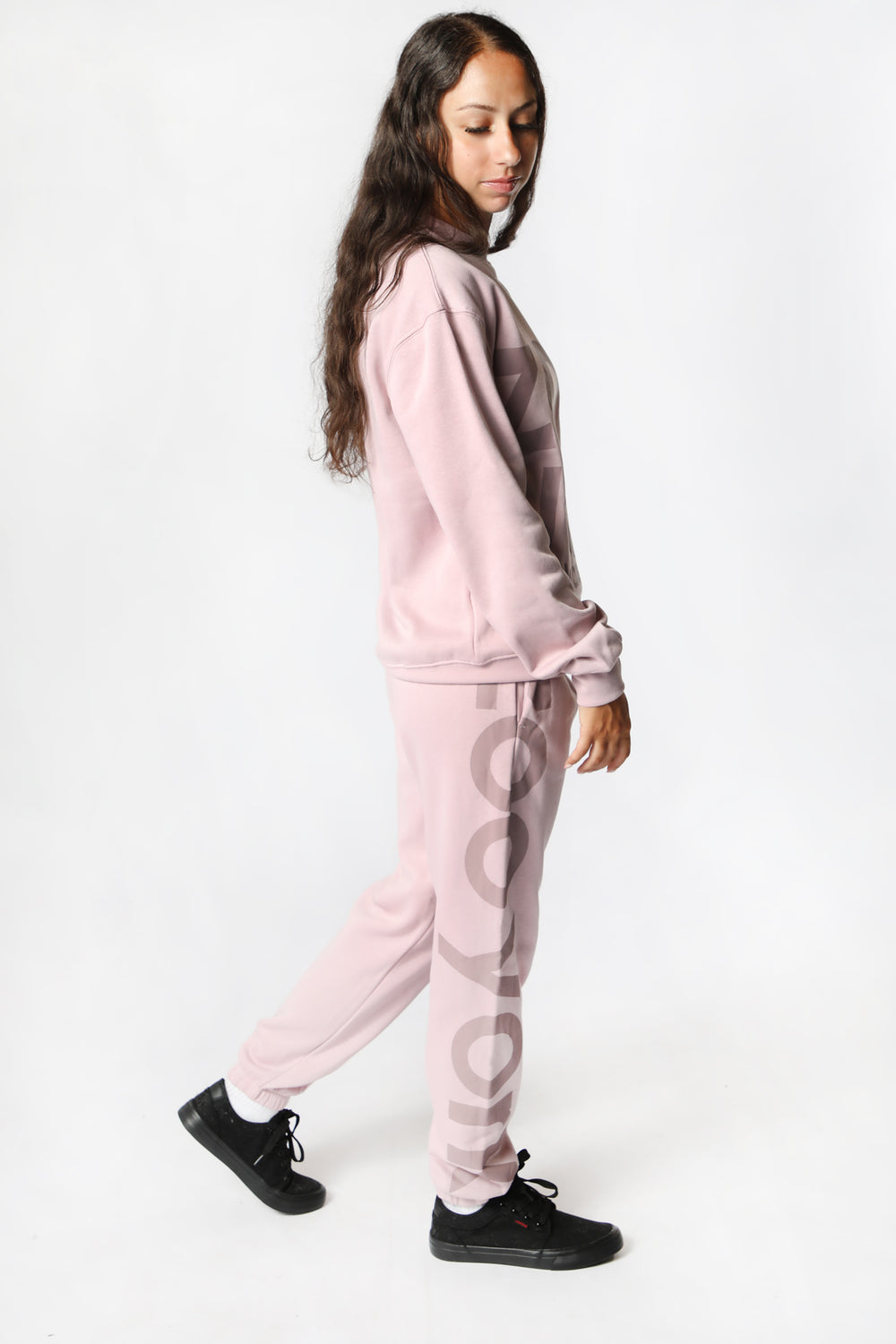 Sweatshirt Imprimé Logo Zoo York Unisexe Lilas